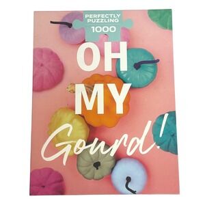Oh My Gourd Talking Tables  1000 Piece Jigsaw Puzzle Pumpkins Fall Autumn Poster